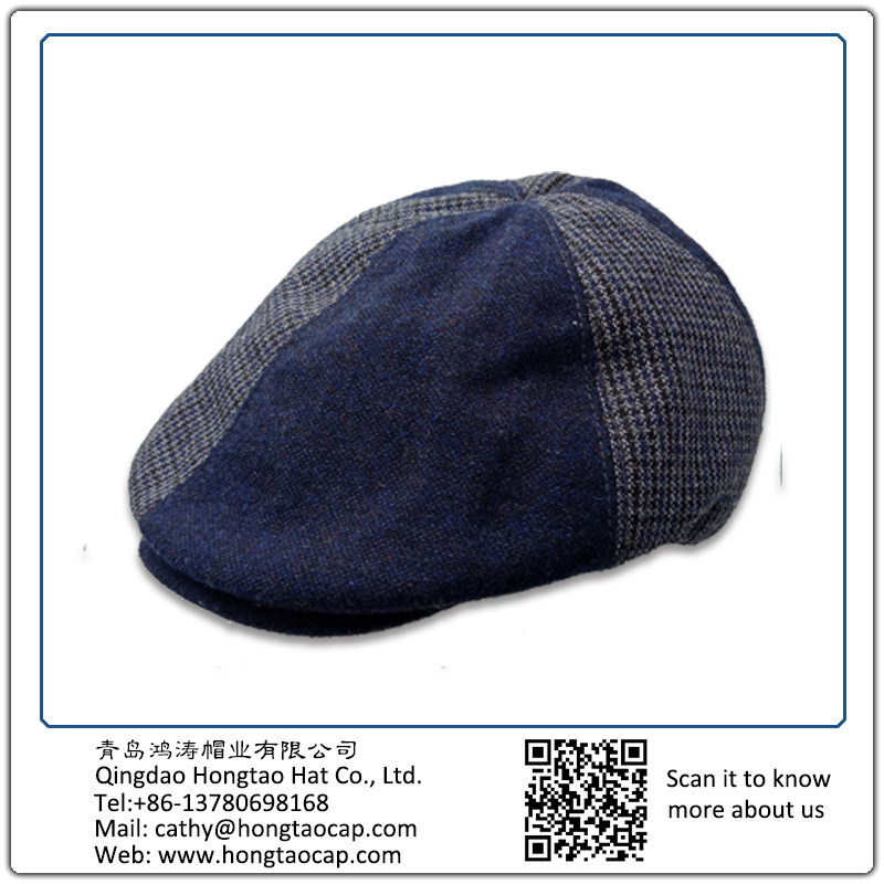 毛呢時沿鴨舌帽